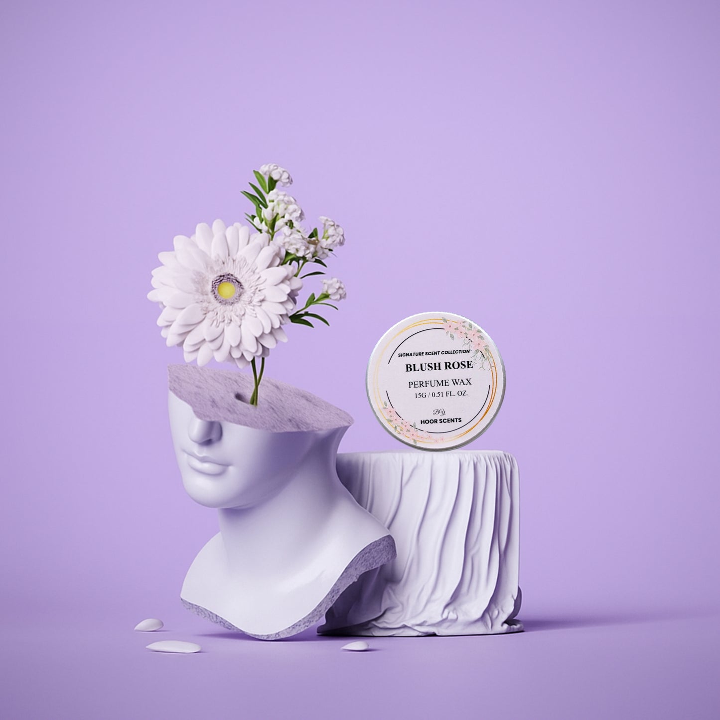 Blush Rose Perfume Wax - Women